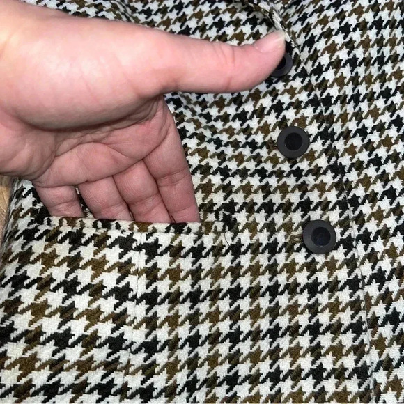 Mossimo Houndstooth fitted blazer jacket pockets, button front. Academia - Picture 5 of 11